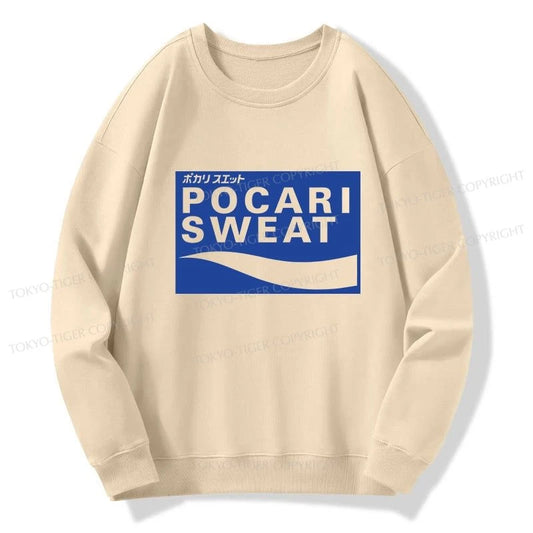 Tokyo-Tiger POCARI SWEAT Logo Sweatshirt