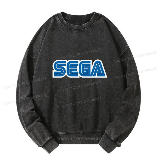 Tokyo-Tiger Sega Logo Washed Sweatshirt