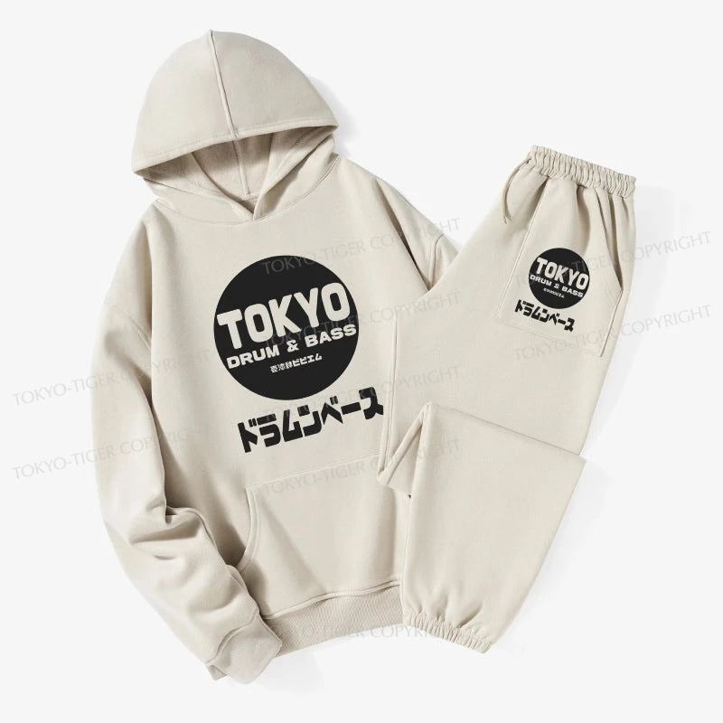 Tokyo-Tiger Tokyo DnB Japanese Fleece Lined Hoodie Set