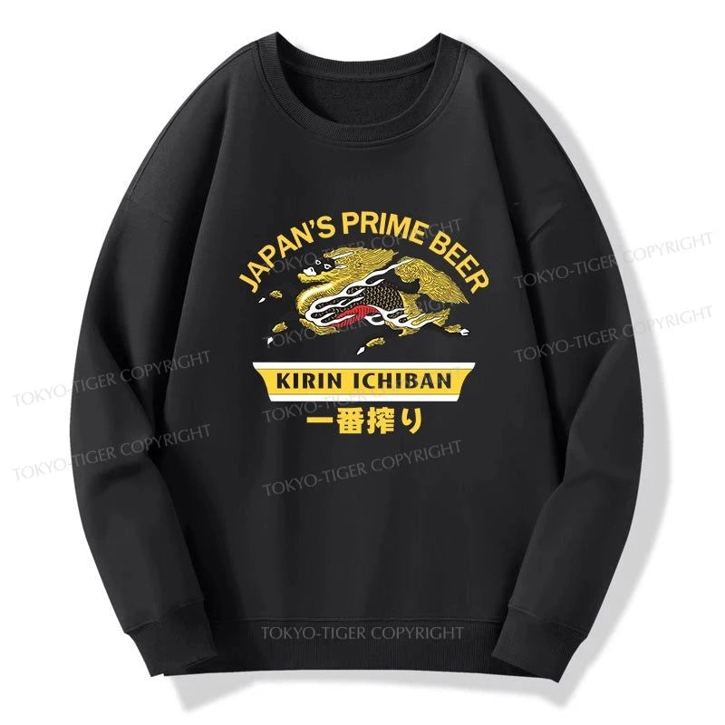 Tokyo-Tiger Kirin Ichiban Beer Logo Japanese Sweatshirt