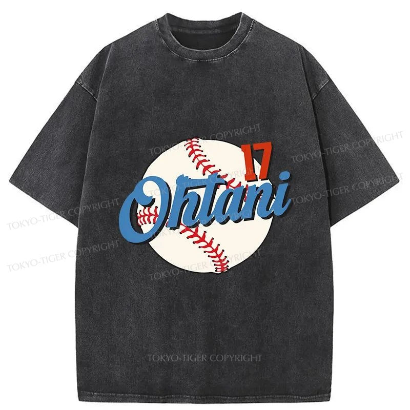 Tokyo-Tiger Baseball Japanese Washed T-Shirt