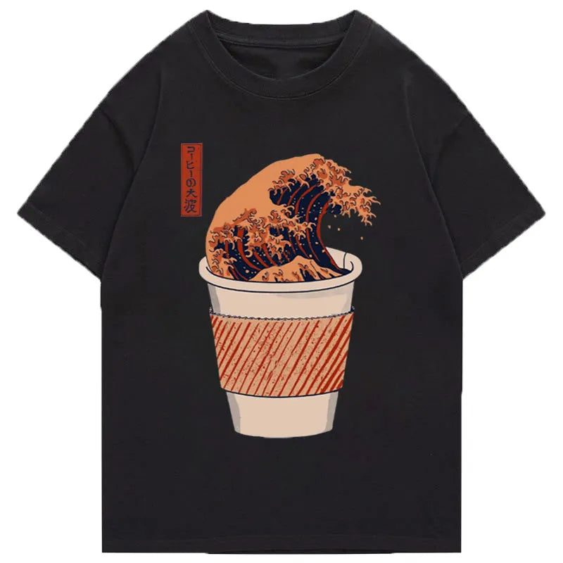 Tokyo-Tiger The Great Wave of Coffee Classic T-Shirt