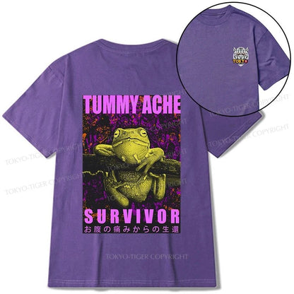 Tokyo-Tiger A Frog With Stomachache Front Back Classic T-Shirt