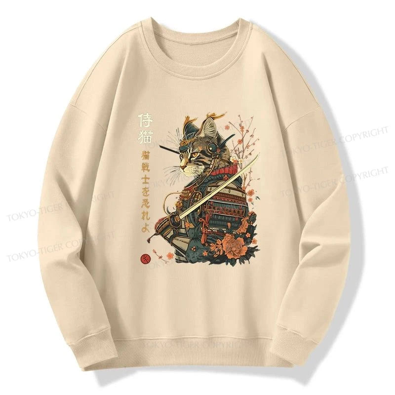 Tokyo-Tiger Cat Samurai Japanese Art Sweatshirt