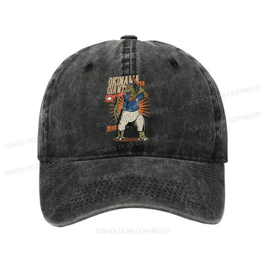 Tokyo-Tiger OKINAWA GIANTS Dinosaur Washed Cap