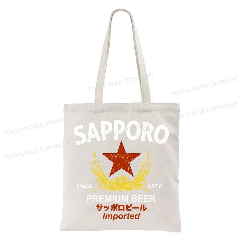 Tokyo-Tiger Sapporo Beer Essential Tote Bag