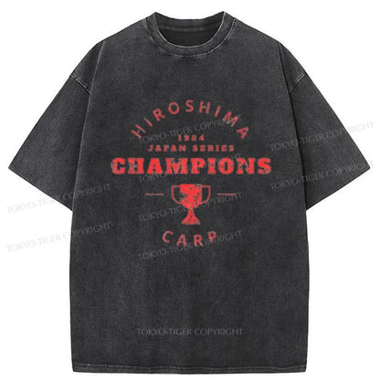 Tokyo-Tiger Hiroshima Champions 1984 Washed T-Shirt