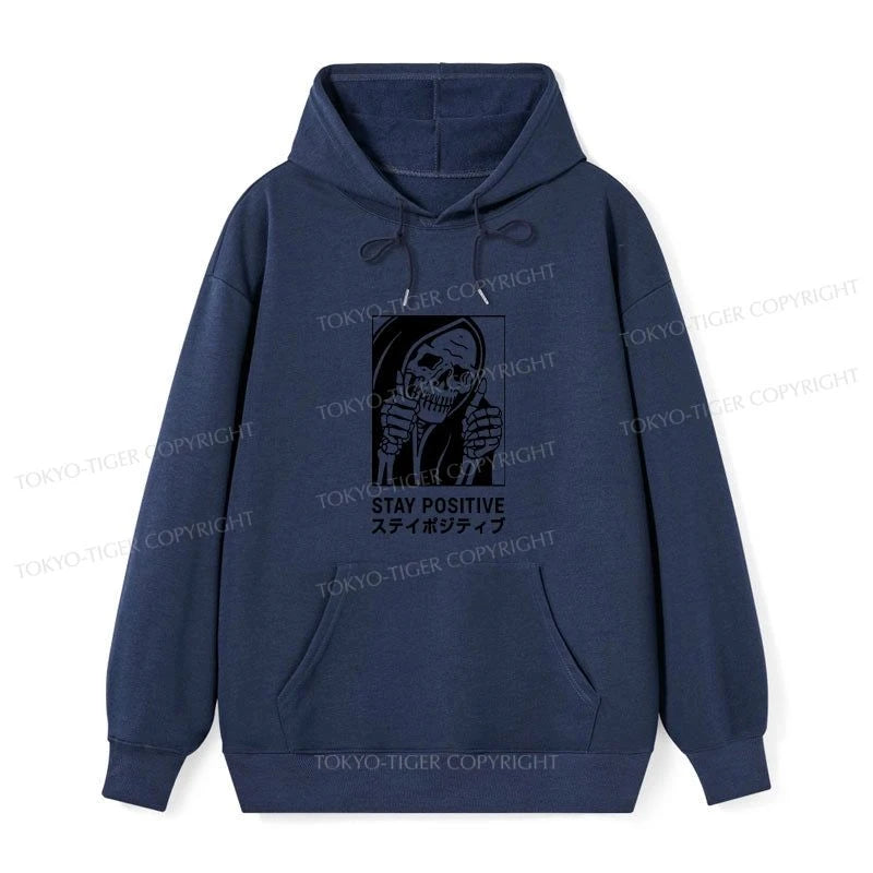 Tokyo-Tiger Stay Positive Skeleton Classic Hoodie