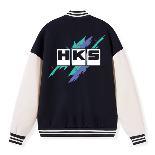 Tokyo-Tiger HKS Drifting Drag JDM Embroidery Varsity Jacket