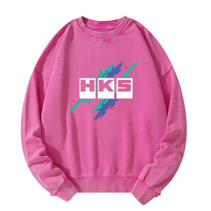 Tokyo-Tiger HKS Drifting Drag JDM Washed Sweatshirt