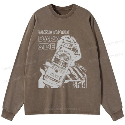 Tokyo-Tiger Kirin Beer Funny Japanese Washed Long Sleeve T-Shirt