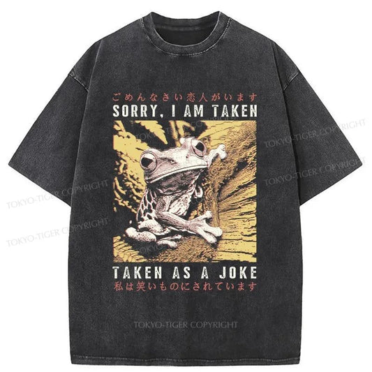 Tokyo-Tiger The Tragic Frog Japanese Washed T-Shirt