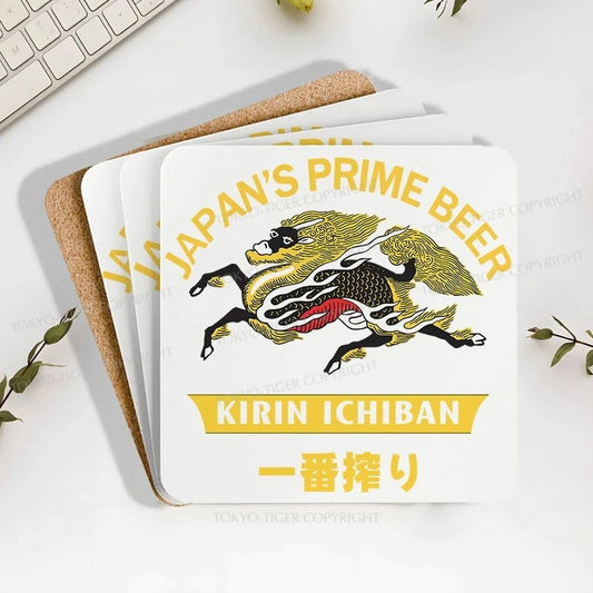 Tokyo-Tiger Kirin Ichiban Beer Logo Japanese Coaster