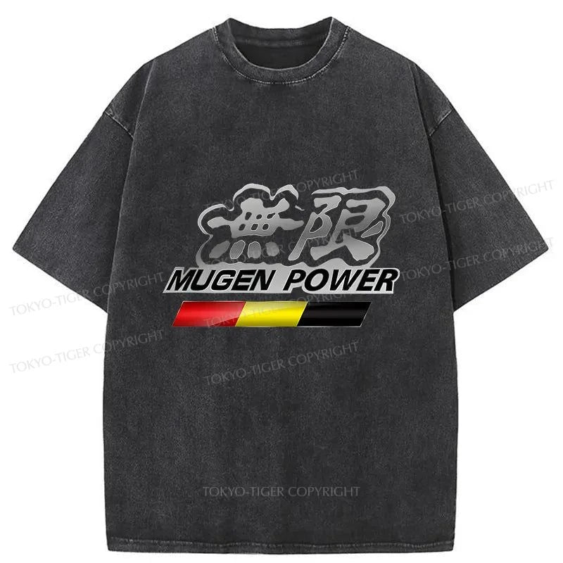 Tokyo-Tiger Mugen Power Japanese Washed T-Shirt