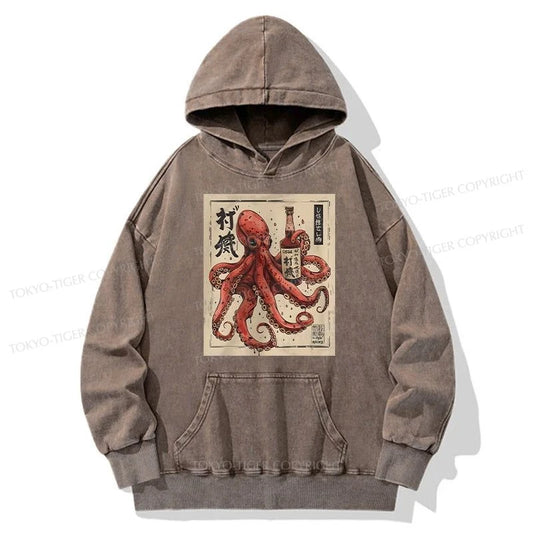 Tokyo-Tiger Osaka Saké Octopus Washed Hoodie