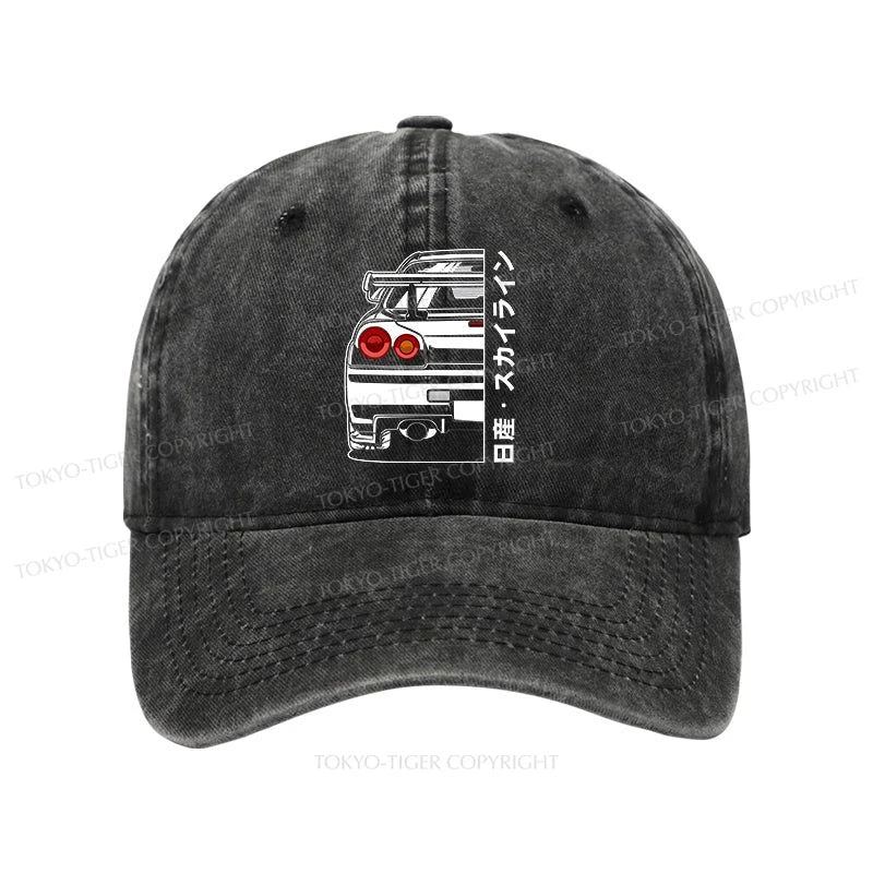 Tokyo-Tiger Nissan Skyline GTR R34 Washed Cap