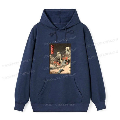 Tokyo-Tiger Japanese Rising Skeletons Classic Hoodie