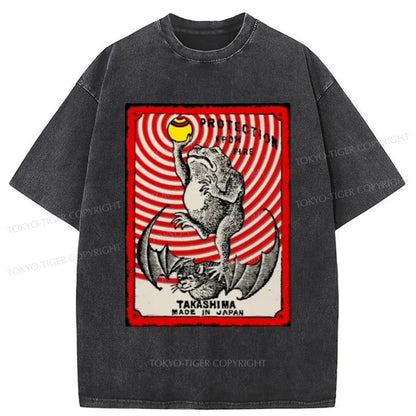 Tokyo-Tiger Takashima Matchbox Japanese Washed T-Shirt