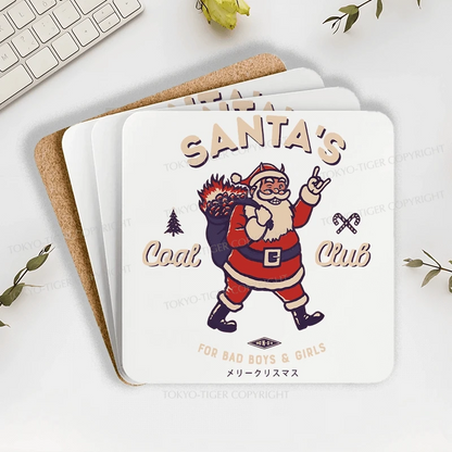 Tokyo-Tiger Santa's Coal Club Japan Coaster