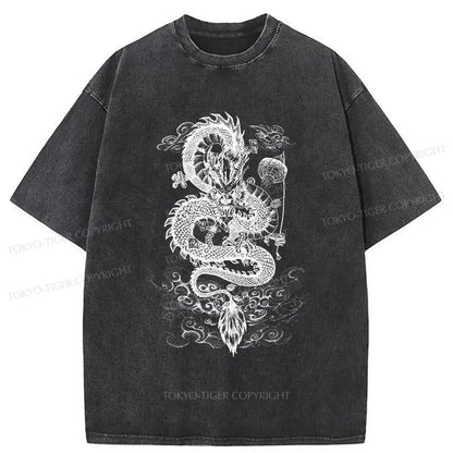 Tokyo-Tiger Terrible Dragon Japan Washed T-Shirt