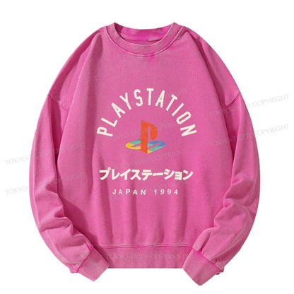 Tokyo-Tiger PlayStation Logo Japan Washed Sweatshirt