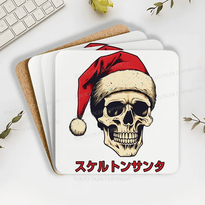 Tokyo-Tiger Skeleton Santa Claus Japanese Coaster