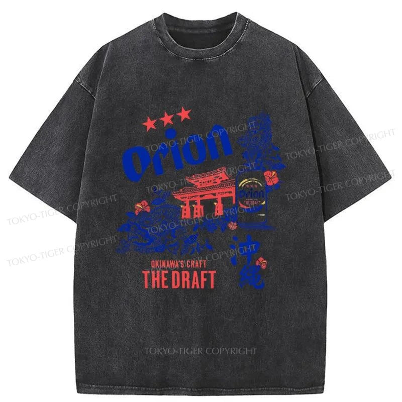 Tokyo-Tiger Orion Beer With Okinawa Washed T-Shirt