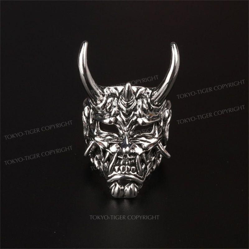 Tokyo-Tiger Oni Mask Retro Japanese Ring