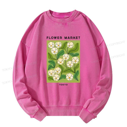 Tokyo-Tiger Flower Market Washed Sweatshirt