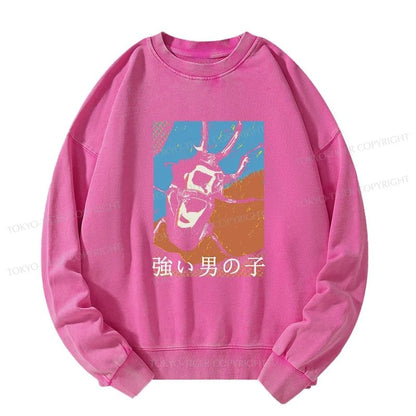 Tokyo-Tiger Strong Beetle Japanese Washed Sweatshirt