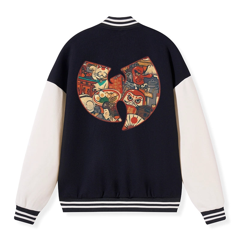 Tokyo-Tiger Wutang Clan Japanese Embroidery Varsity Jacket