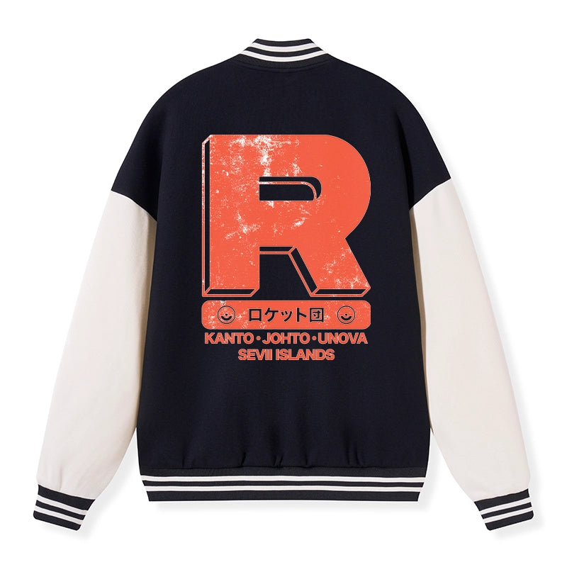 Tokyo-Tiger Team Rocket Japanese Embroidery Varsity Jacket