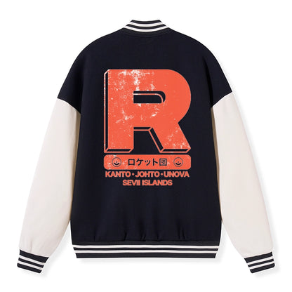 Tokyo-Tiger Team Rocket Japanese Embroidery Varsity Jacket