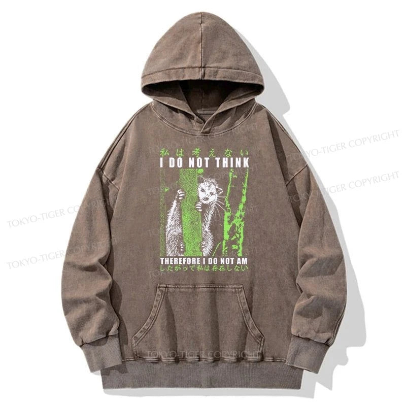 Tokyo-Tiger Stupid Possum Japan Washed Hoodie