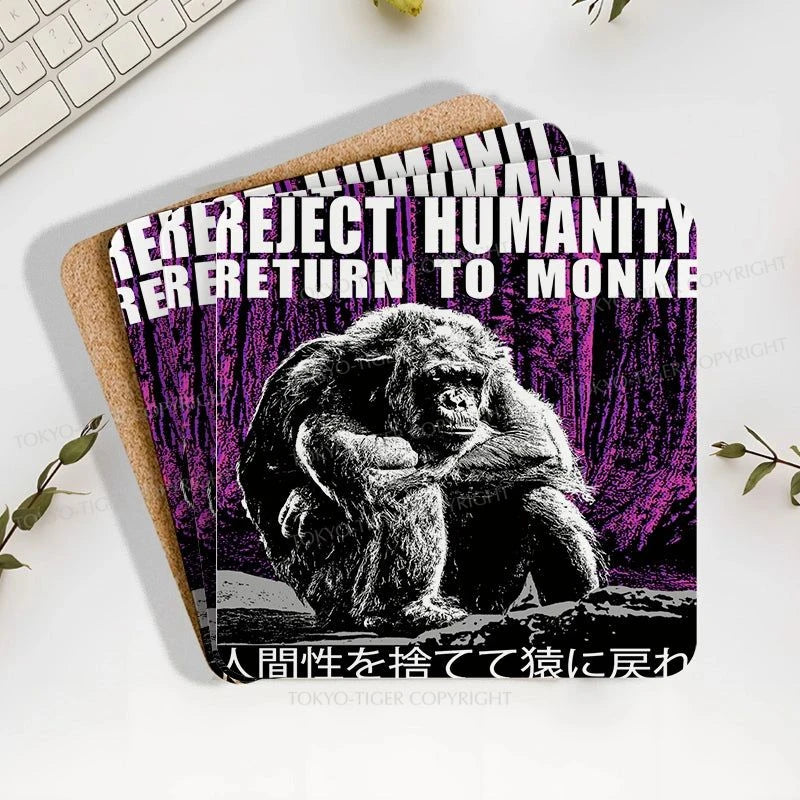 Tokyo-Tiger Reject Humanity Return To Monkey Japan Coaster