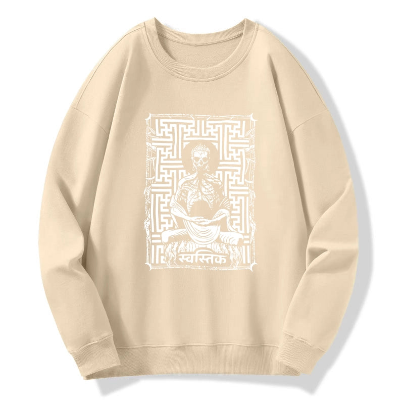 Tokyo-Tiger Sayagata Buddha Graphic Sweatshirt