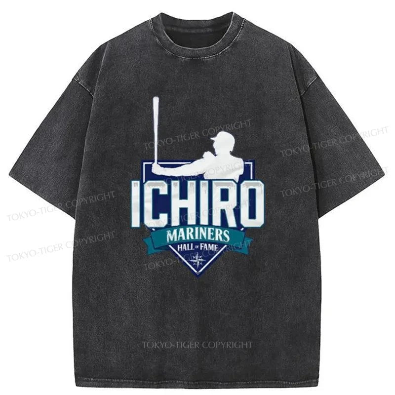 Tokyo-Tiger Ichiro Suzuki Japanese Washed T-Shirt