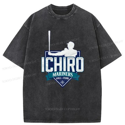 Tokyo-Tiger Ichiro Suzuki Japanese Washed T-Shirt