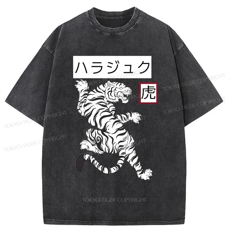 Tokyo-Tiger White Tiger Washed T-Shirt