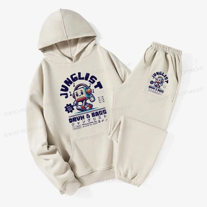 Tokyo-Tiger Junglist DNB Japan Fleece Lined Hoodie Set