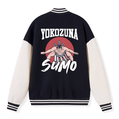 Tokyo-Tiger Yokozuna Sumo Embroidery Varsity Jacket