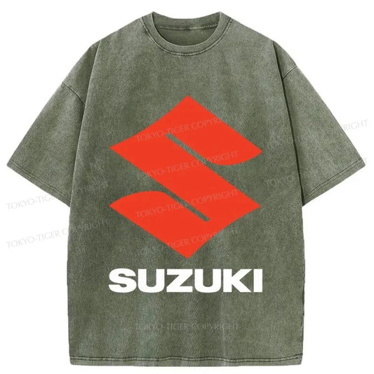 Tokyo-Tiger SUZUKI Logo Washed T-Shirt