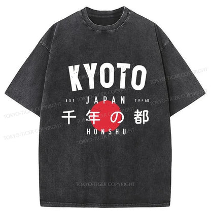 Tokyo-Tiger The Millennium Capital Of Japan Washed T-Shirt