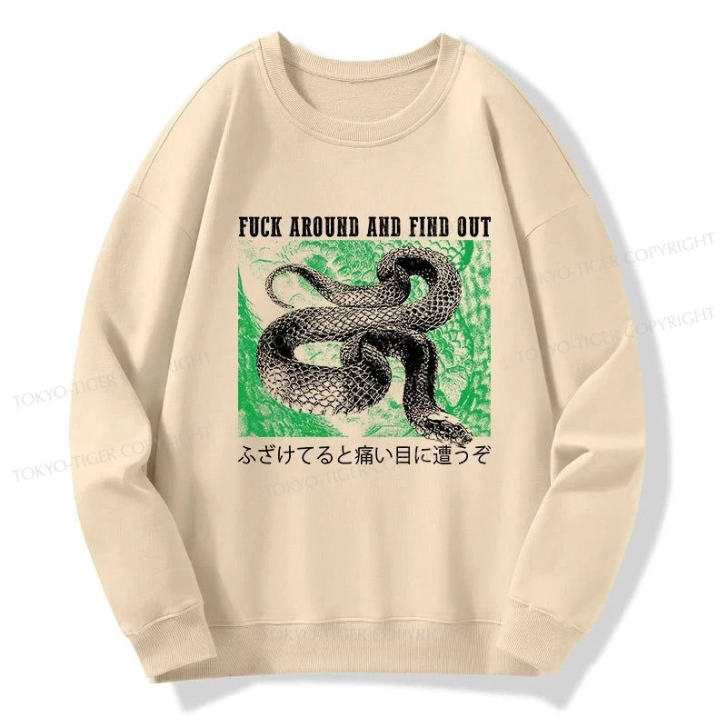 Tokyo-Tiger Cold And Heartless Snake Sweatshirt