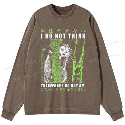 Tokyo-Tiger Stupid Possum Japan Washed Long Sleeve T-Shirt