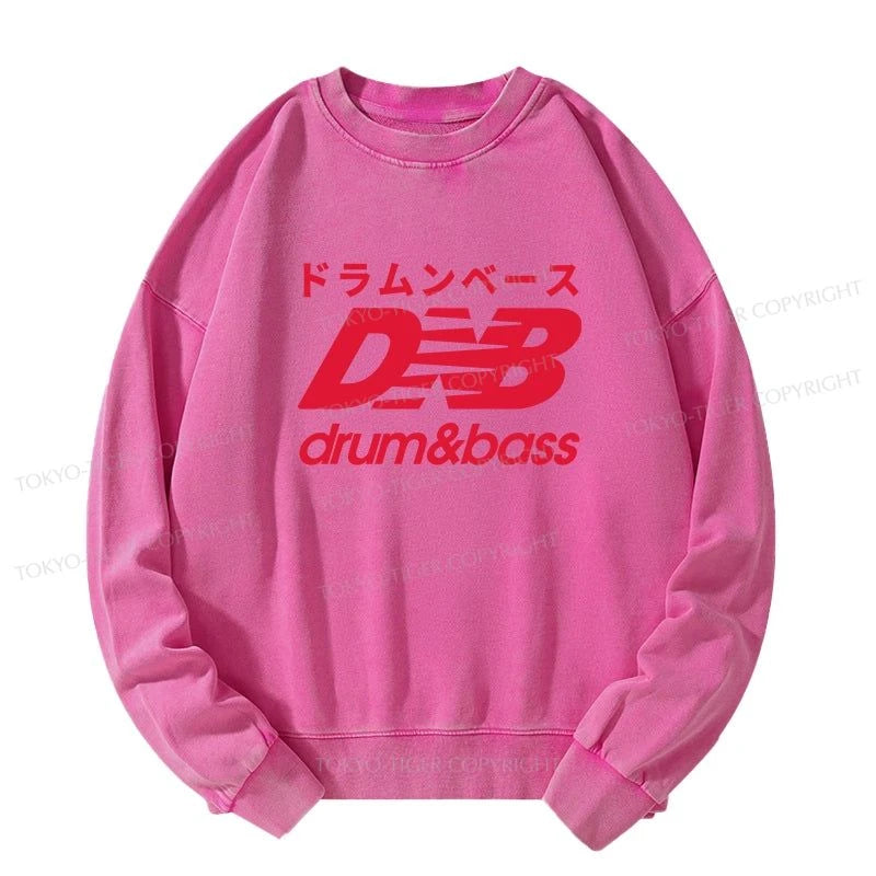 Tokyo-Tiger Drum And Bass Japan Washed Sweatshirt