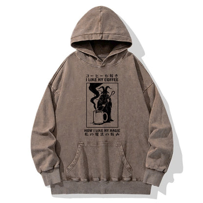 Tokyo-Tiger I Like My Coffee Washed Hoodie