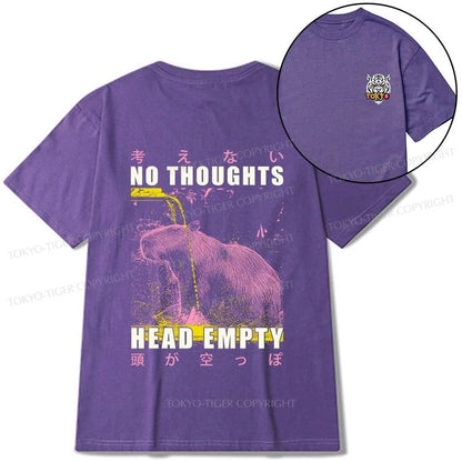 Tokyo-Tiger No Thoughts Head Empty Front Back Classic T-Shirt