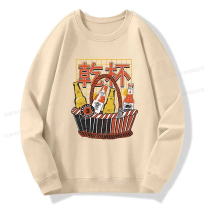 Tokyo-Tiger Have A Beer Together Sweatshirt