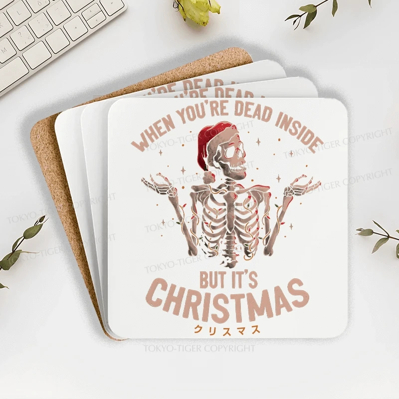 Tokyo-Tiger Skeleton Christmas Coaster